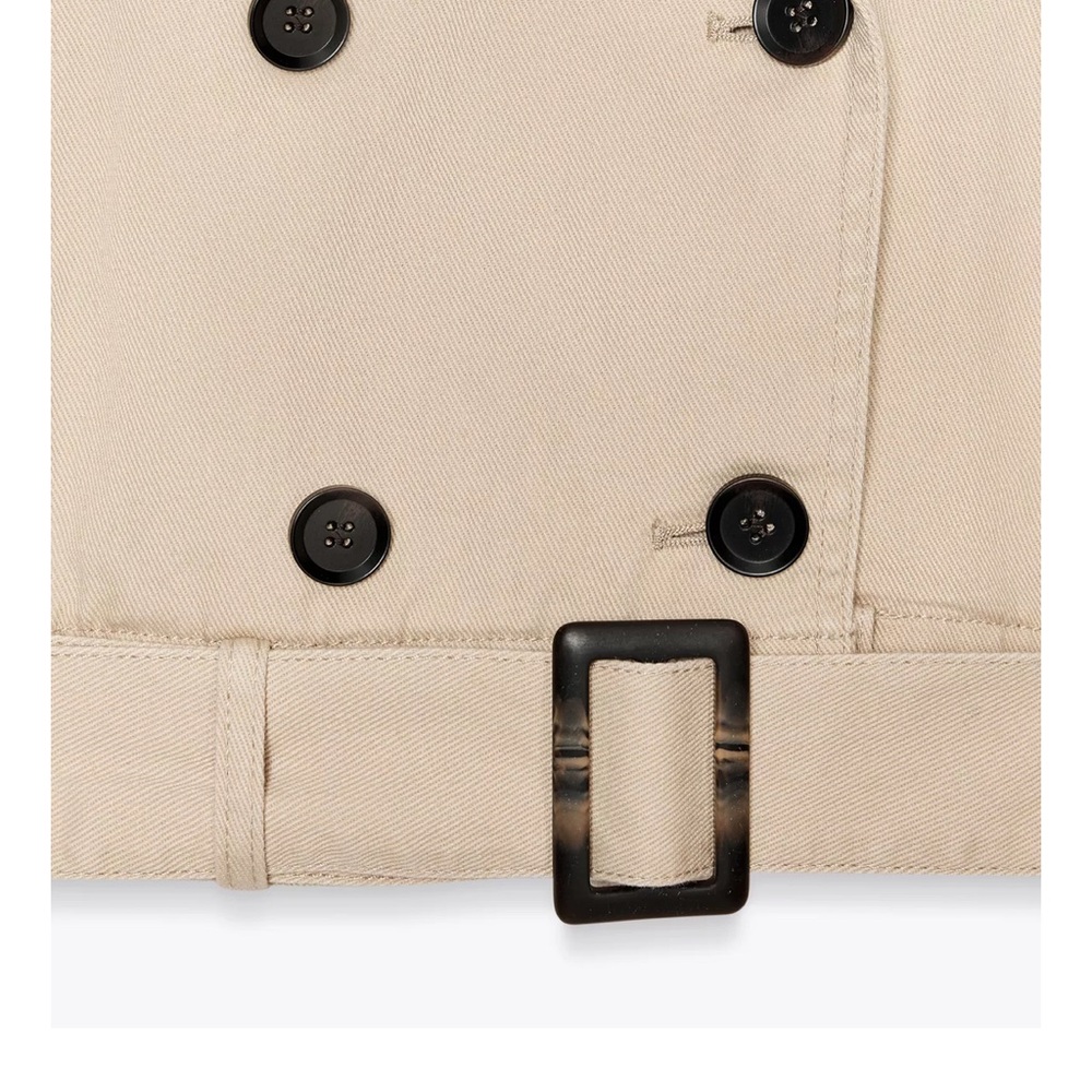 🎉SALE🎉NWT Zara Double-Breasted Trench Coat | L - Picture 5 of 12